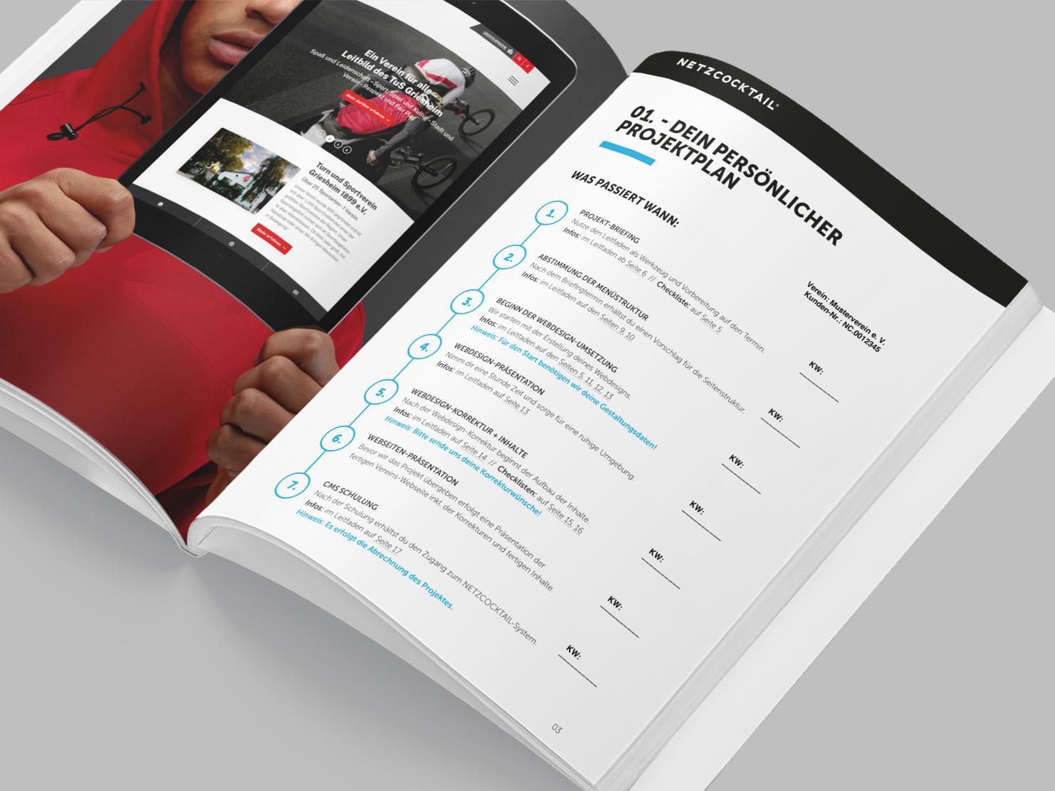 NETZCOCKTAIL-Projektplan für den Umsetzungsprozess einer Website